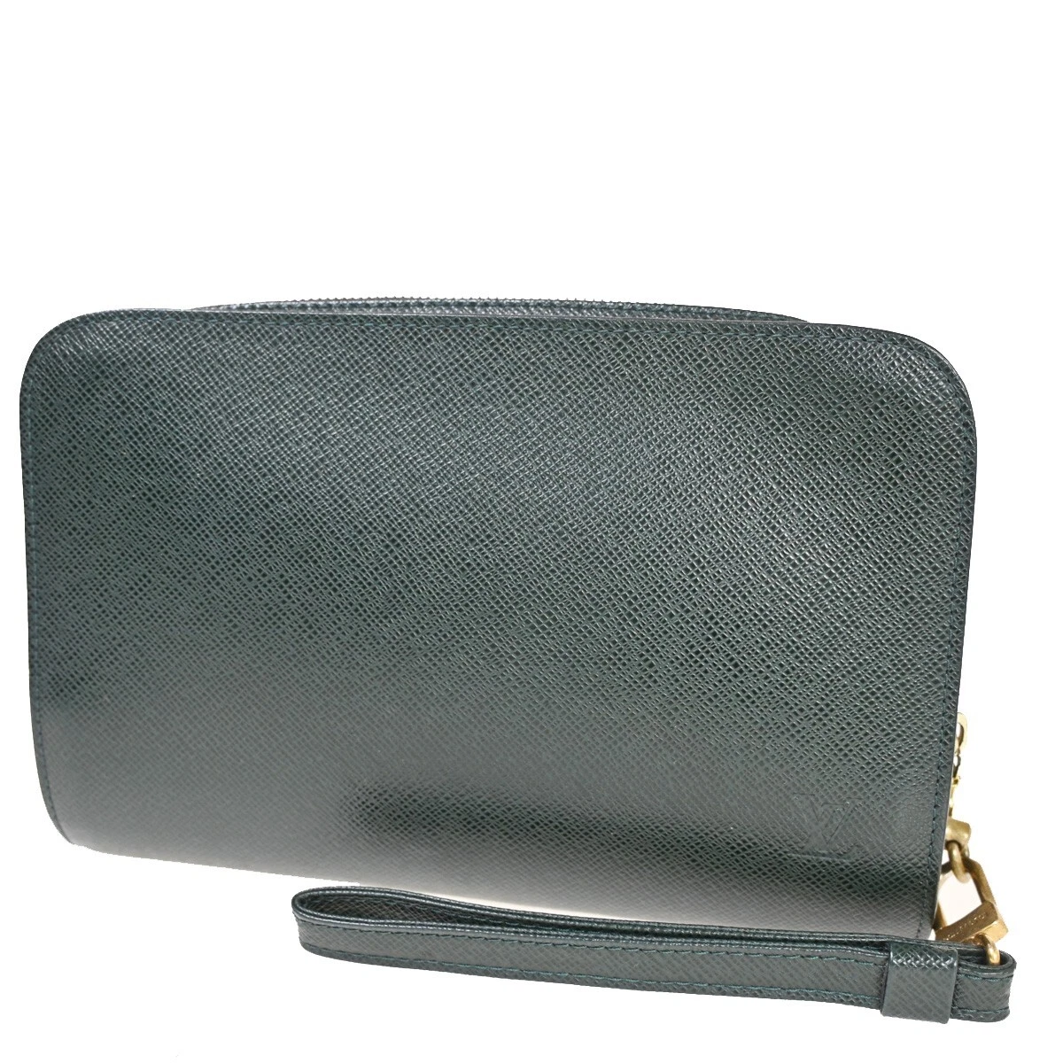 taiga leather clutch bag