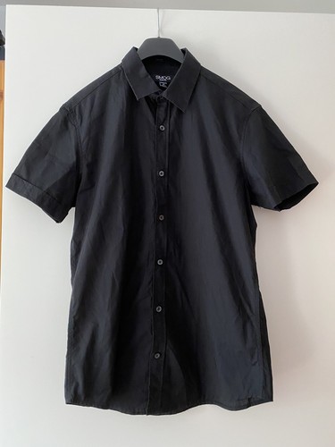 Herrenhemd / Schwarz / SMOG Slim Fit / Gr. M / Kurzarm / Sehr guter Zustand  | eBay