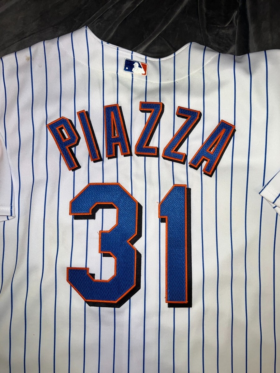 MIKE PIAZZA Rawlings AUTHENTIC NEW YORK METS NY White Jersey