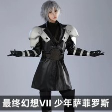 Game Final Fantasy VII Sephiroth Cosplay Halloween Costume Outfit Yout Coat Suit