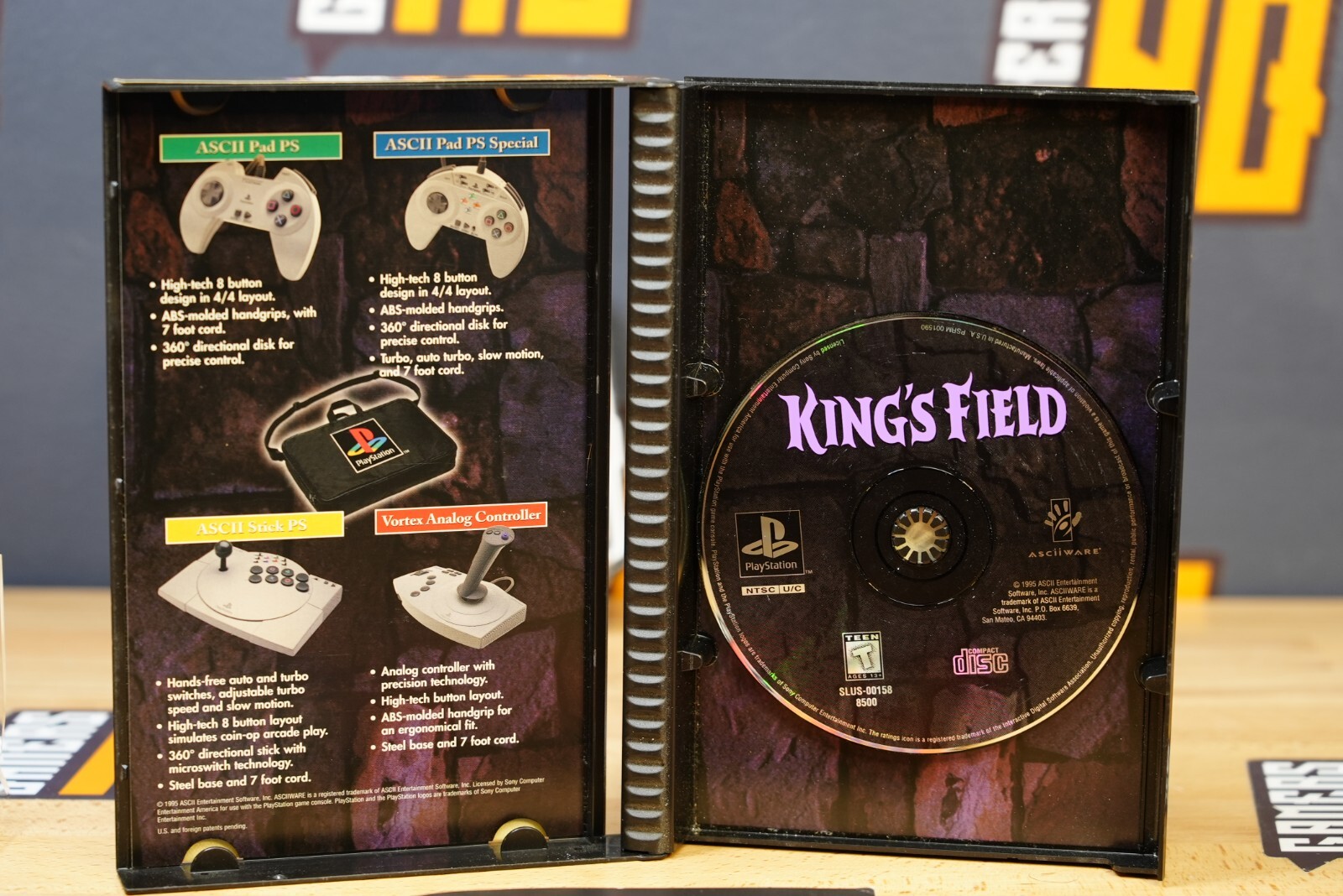King's Field (Sony PlayStation 1, PS1) CIB Long Box W/ Manual
