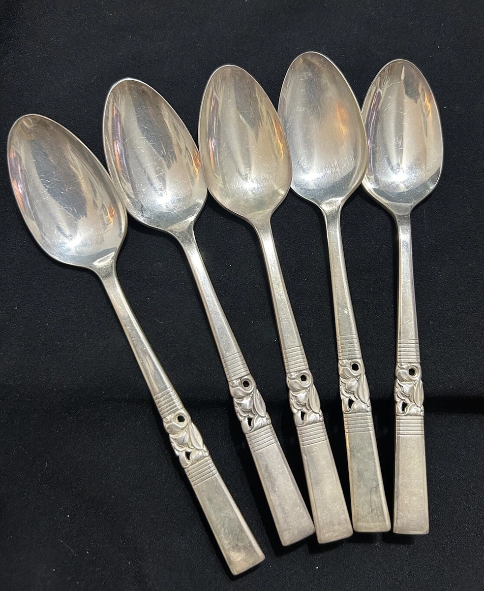 Silver Plated ONEIDA Dessert Spoon Single Flatware Pieces for sale