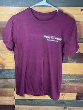 Vintage Piggly Wiggly Grocery Store Maroon color shirt Size Medium Missing tags