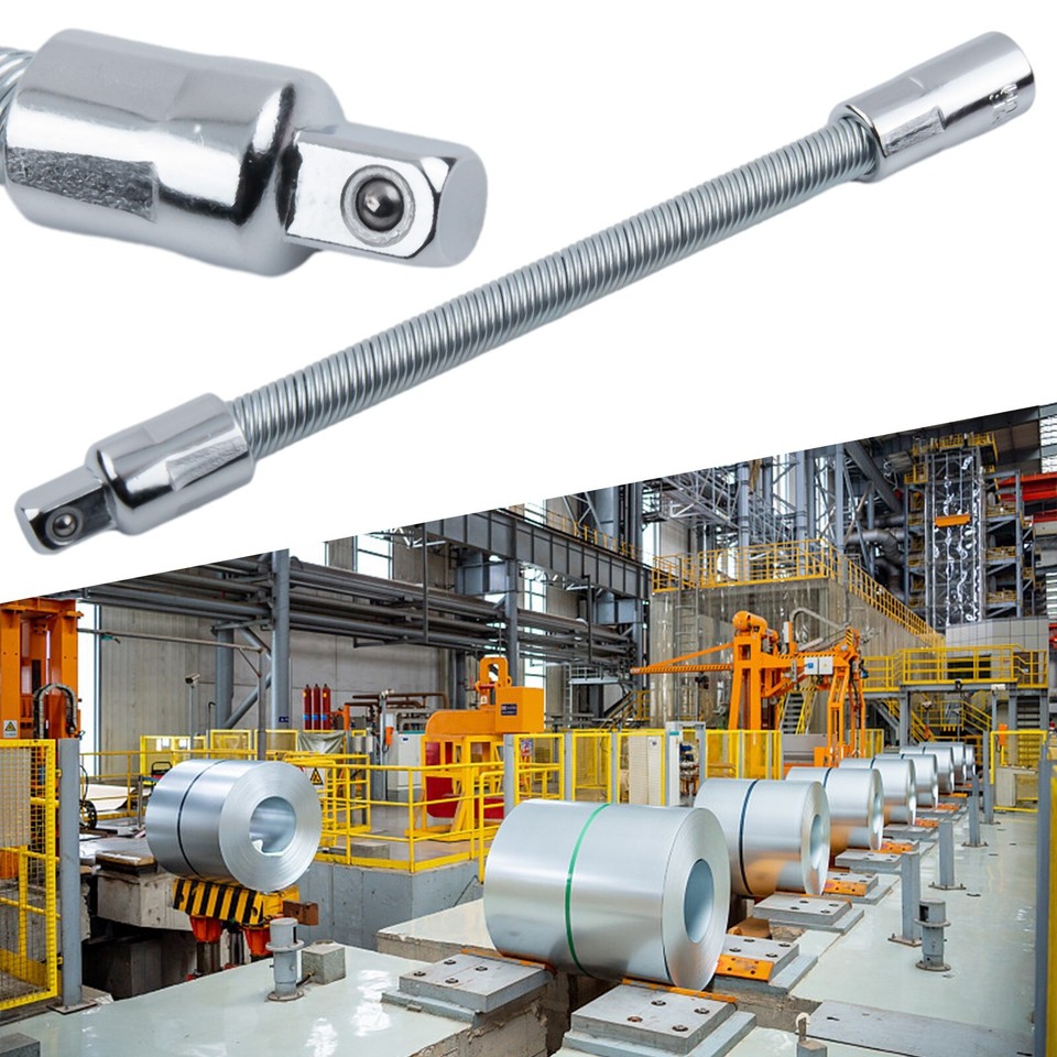 Adapter Socket Ratchet Wrench 1/4" 3/8" 1/2" 45steel Flexible Shaft eBay