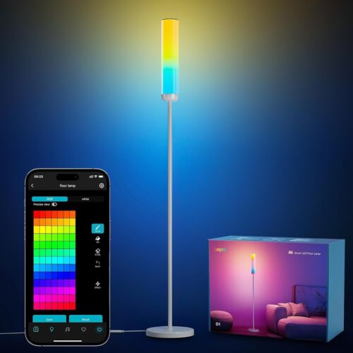 Lepro O1 Smart RGB Floor Lamp Alexa App Music Sync 2300LM Modern LED Light - NIB