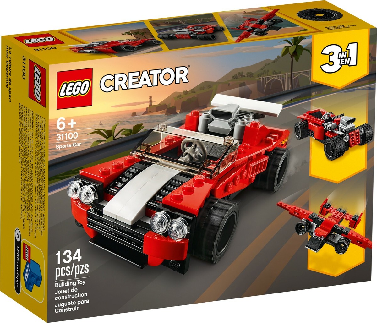 LEGO Creator 3in1 Sports Car Toy Building Kit 31100 (134 Pieces