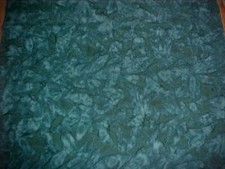 Fabric Cotton Batik Dark Green Unbranded 36" by 22" Excellent