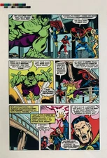 Color Production Art INCREDUBLE HULK #207, page #8, SAL BUSCEMA, 8.5x11