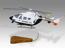 Airbus Helicopters BK117 Guardia Civil Spain Desk Wood Model Large Scale 1/24