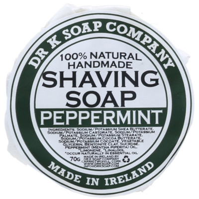 Dr K Soap Company Shaving Soap Peppermint 70 g