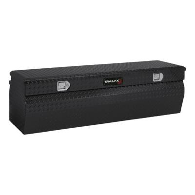 TrailFX Truck Tool Box Chest Single Lid Struts 12 CU FT Black Aluminum 60x20x17