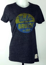 UCLA Bruins Dark Heather Gray S/S Retro Brand T-Shirt Women's Slim L Made in USA