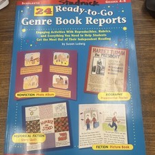 Ready To Go Genre Book Reports  24 Grades 4-6...