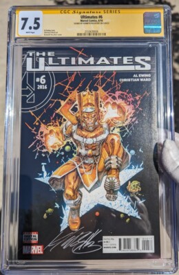 MARVEL COMICS Ultimates #6 2016 CGC 7.5 Signed by KENNETH ROCAFORT