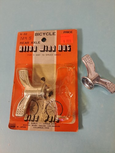 Dadi alari asse per bici vintage NOS, parte # V-32, M9.5, Made in Japan - Foto 5 di 7