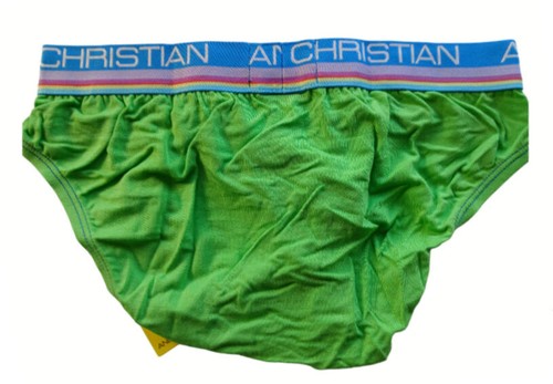 Andrew Christian AC9437 Nano Fit Breeze Brief Green XSmall Men Low Cut Underwear - Foto 8 di 8