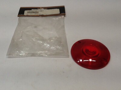 Custom Chrome Red Turn Signal Lens 26-126 NOS