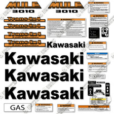 Fits Kawasaki Mule 3010 Decal Kit - Aftermarket 7 Year 3M Vinyl Kit! (Orange)