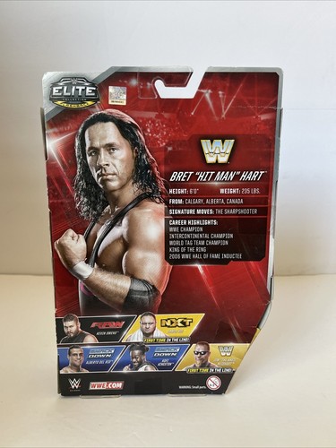 Bret Hitman Hart Signed Autographed WWE Elite Figure Wrestlemania Beckett COA 1 - Picture 6 of 13