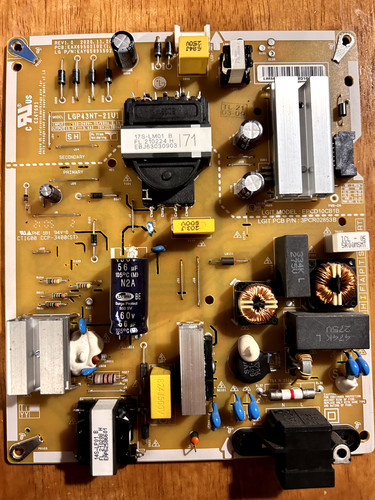 POWER EAX69502102(1.0) EAY65895502 LGP43NT-21U1 TV LG 43NANO756PA
