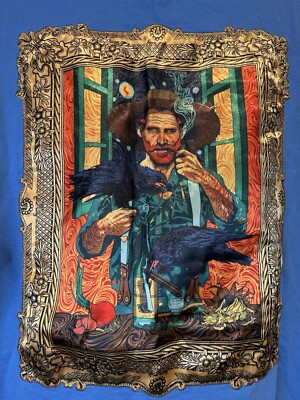 Saw Stan X Wear Urbanity Men Blue T Shirt Round Neck Designer Large Van Gogh