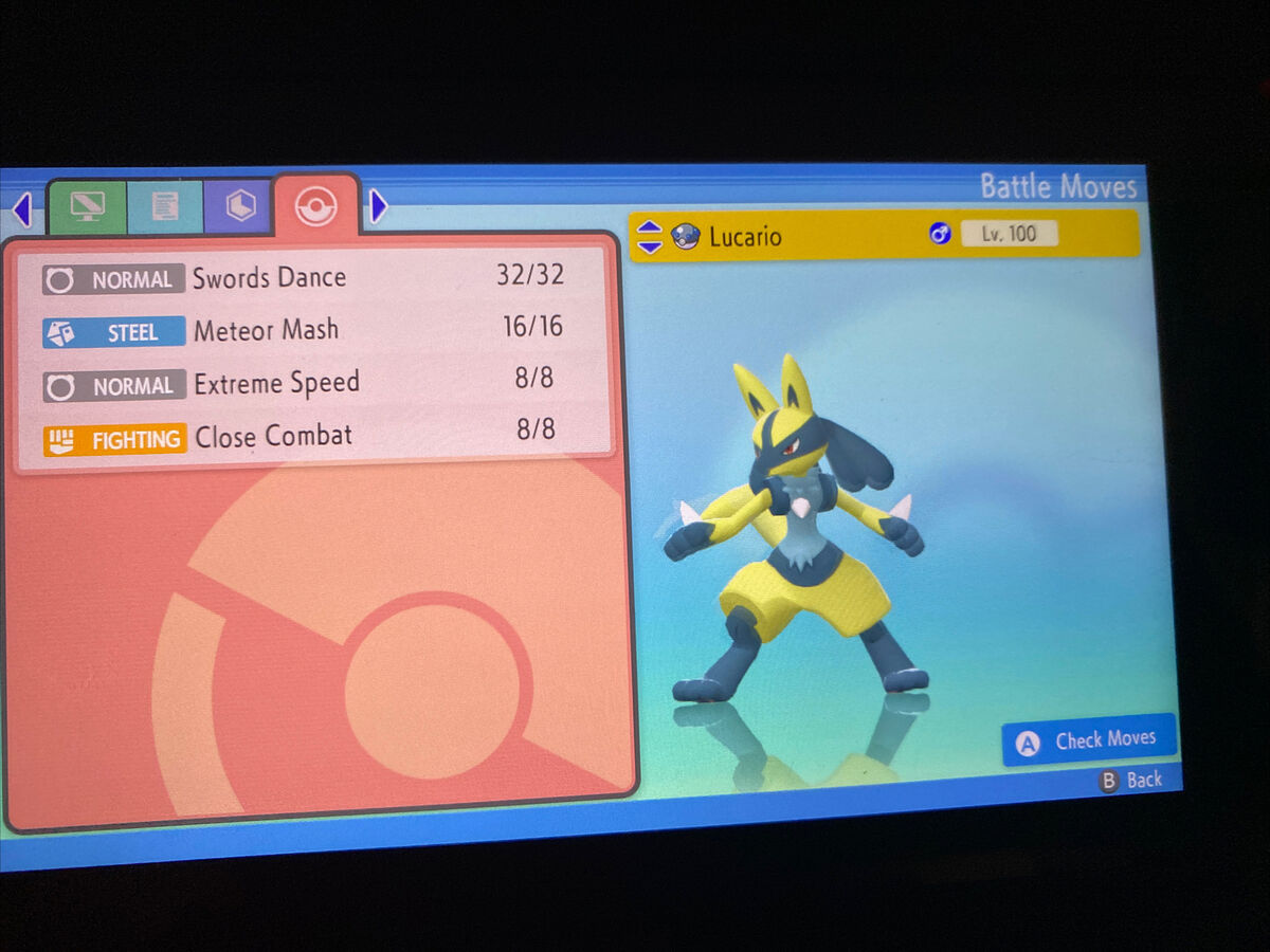 Shiny Lucario / Pokémon Brilliant Diamond and Shining Pearl / 6IV Pokemon /  Shiny Pokemon