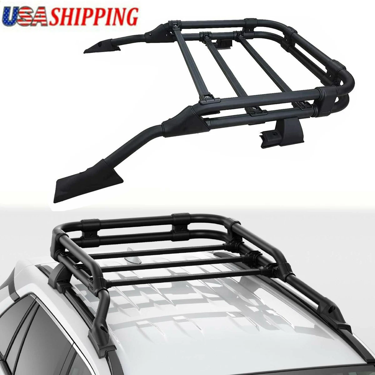 Roof Rack Basket Fits 2019 2023 Toyota RAV4 Rooftop Cargo Carrier