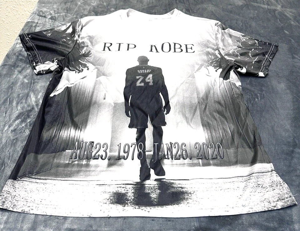 Kobe Bryant Shirt 2XL Lakers Black Mamba Men All Over Print Basketball - Image 3 of 4