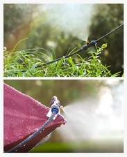 Misting Cooling System, 26FT (8M) Misting Line + 7 Brass Mist Nozzles + Brass...