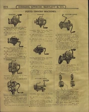 1916 PAPER AD 11 PG Pexto Tinner Machines Tools Shears Nippers Snips Fire Pots 