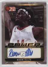 2021-22 Leaf Pro Set Power Portrait Gold Spectrum Foil 2/5 Keon Ellis Auto 1bi0