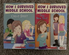 2 How I Survived Middle School ~ Cheat Sheet & The New Girl by Nancy Krulik