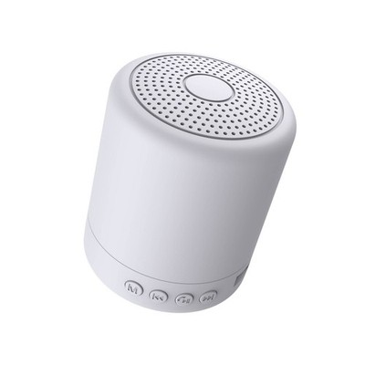 GEMS Mini Wireless Speaker White Bluetooth Rechargeable Portable