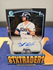 2023 Bowman Chrome Brett Wisely Auto 1st #CPA-BW Rays Giants