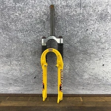 Vintage Manitou X-Vert E Suspension Fork 1 1/8" 26" MTB V-Brake TPC DISC Yellow