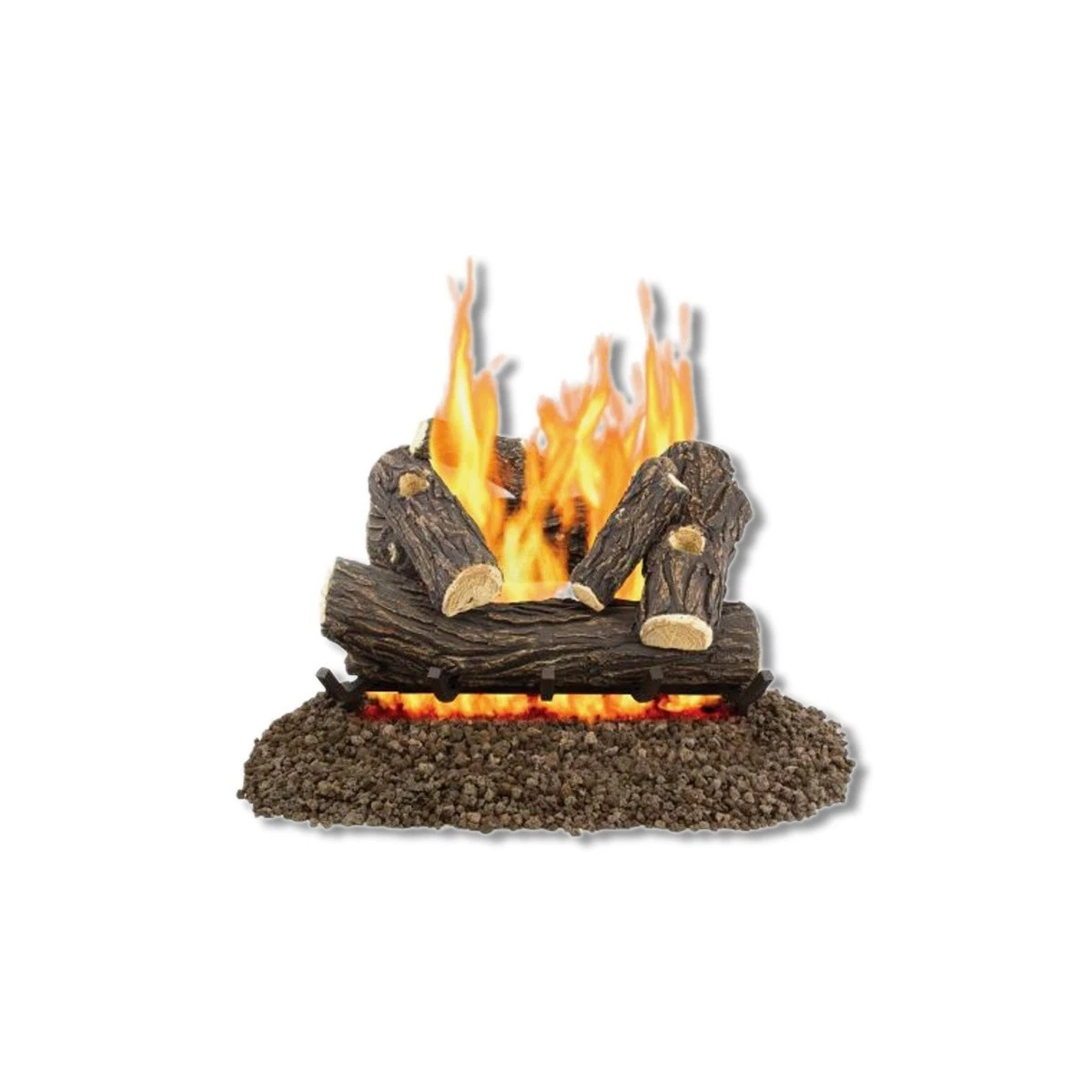 Pleasant Hearth Willow Oak Vented Gas Log Set