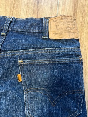Vintage Levi's 622 0217 Big-E with Orange Tab W34/L34 - Dark Blue Hose