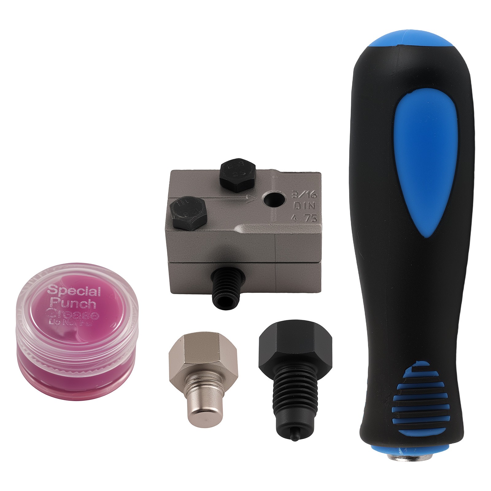 Brake Pipe Flare Adapter Kit for Car 3/16" SAE Steel Line Single Flaring Tool