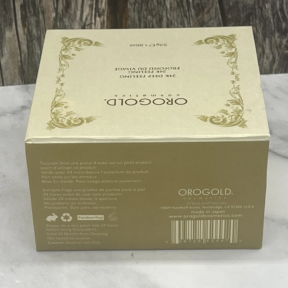 OROGOLD 24K Deep Peeling 53g 1.86oz Face Exfoliator Vitamins C & E Made - Image 3 of 4