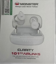 Monster Clarity 101Plus AirLinks Wireless Earbuds, Bluetooth 5.3 in-Ear.