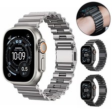 Stainless Steel Apple Watch Band For Ultra 2 3 49 46 45 44 42mm Series 11-1 SE