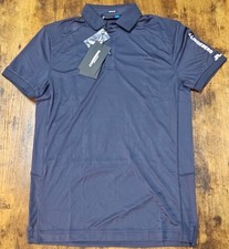 J Lindeberg Men's Dennis Reg TX Jersey Regular Fit Golf Polo Navy Size Small NWT
