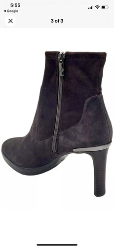 Donald Pliner Women's Italia Heel Booties Dark Brown Size 9 - Picture 3 of 5