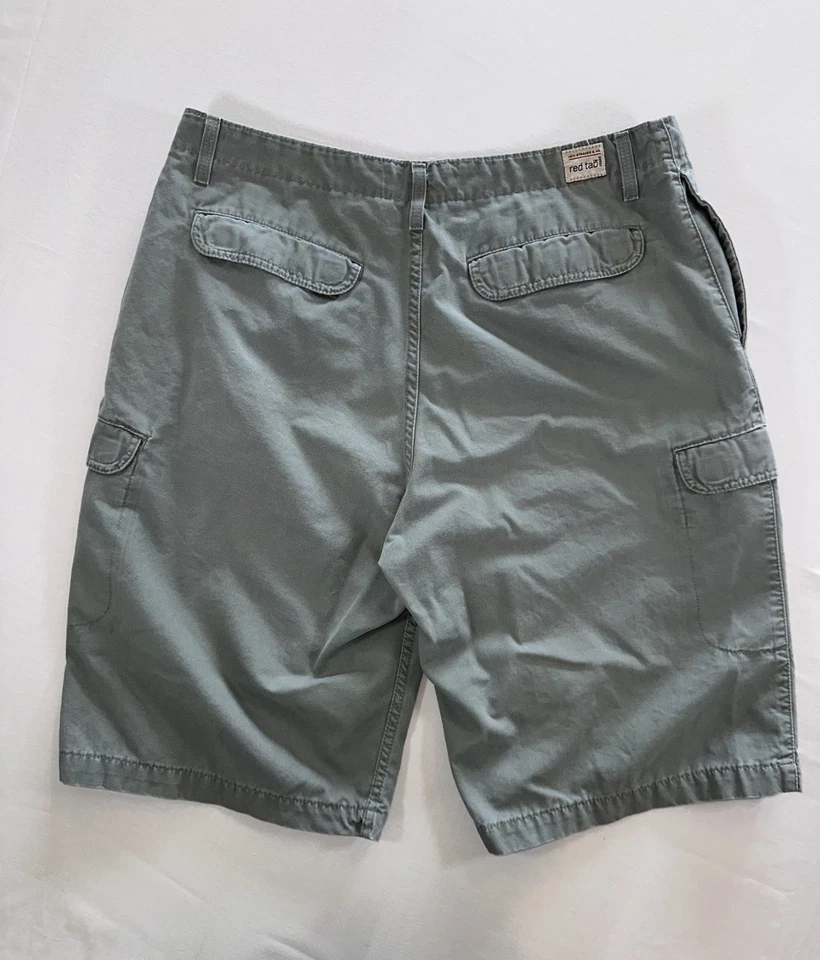 Pantalones Cortos Carga Y2K Levi's Red Tab Para Hombre 38x13 Verde Suelto Patinador De Colección Foto 2 de 4