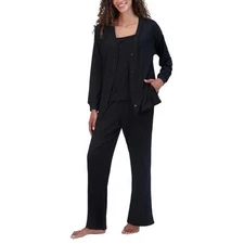 Live 2 Lounge Women's 3-piece Lounge Set, Black Medium