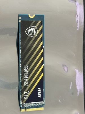 MSI SPATIUM M450 2TB PCIe 4.0 NVMe M.2 SSD Internal Solid State