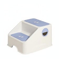Toddler Bathroom Stool Anti-Tip Design Kids' 2-Step Stool for Toddlers