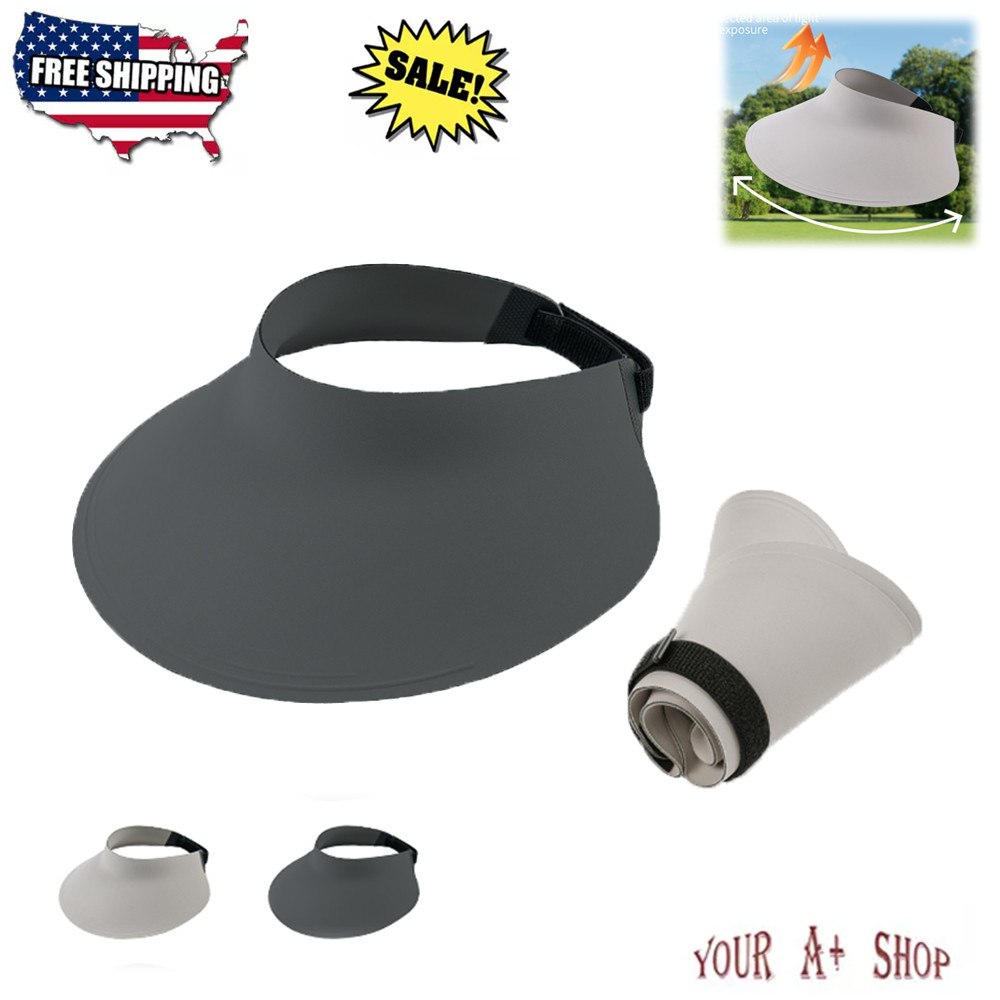 Womens Ajustable Sun Visor Ladies Hat Plain Sun Visor Tennis Golf Beach Hat New