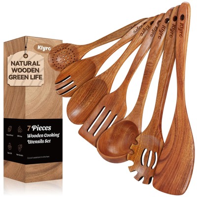 Kitchen Utensils Set, 7 Piece Premium Cooking Utensils Set, Durable Non-Stick...