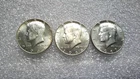 1965,66, & 67  Kennedy Half Dollars 40% SILVER (3 Total Coins)